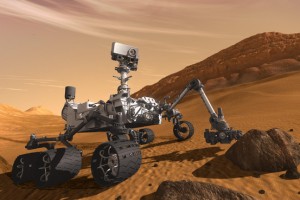 火星上の探査車「キュリオシティー」の想像図